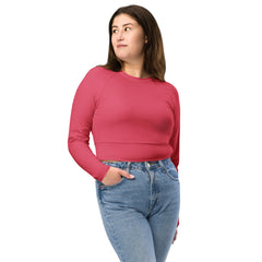 Paradise Recycled long-sleeve crop top