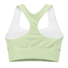 Lime Cream Longline sports bra